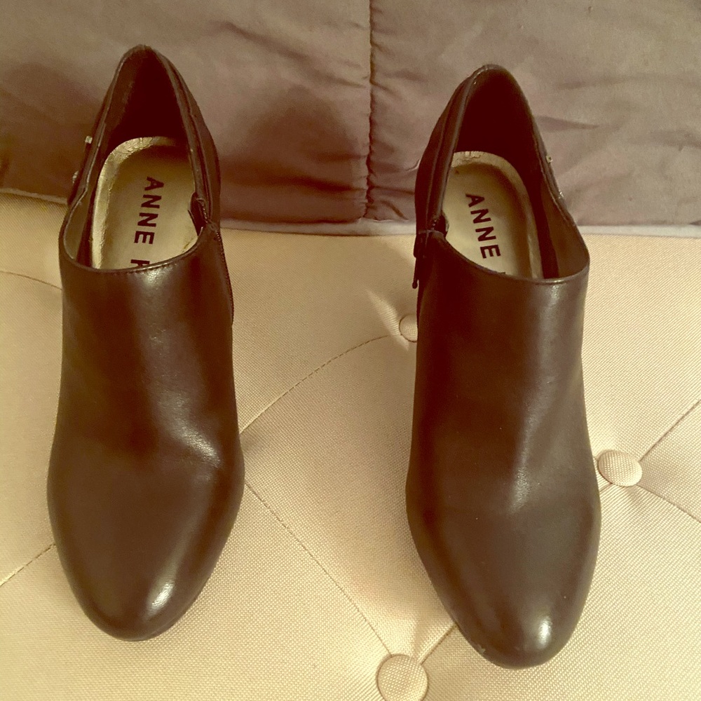 Anne Klein Black Boot Heels